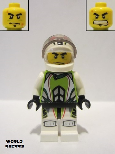 lego 2010 mini figurine wr022 Team X-treme Daredevil 1 REX-treme - Standard Helmet 