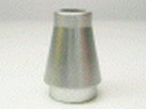 Metallic Silver Cone 1 x 1 without Top Groove