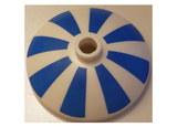 White Dish 3 x 3 Inverted (Radar) with Blue Stripes Pattern