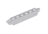 Light Bluish Gray Hinge Brick 1 x 6 Locking with 1 Finger Vertical End and 2 Fingers Vertical End