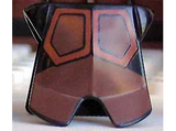 Black Minifigure Armor Breastplate with Leg Protection, Avatar Firebender Pattern