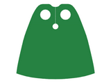 Green Minifigure Cape Cloth, Standard - Traditional Starched Fabric - 4.0cm Height