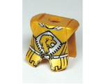 Pearl Gold Minifigure, Armor Breastplate with Leg Protection, Kingdoms Lion Head and Belt Pattern