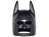 Black Minifig, Headgear Mask Batman Type 2 Cowl (Angular Ears, Pronounced Brow)