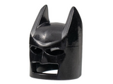 Black Minifigure, Headgear Mask Batman Type 1 Cowl (Wide Ears)