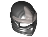 Black Minifig, Headgear Ninjago Wrap with Silver 3 Point Emblem Pattern