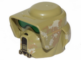 Olive Green Minifigure, Headgear Helmet SW Elite Corps Trooper with Camouflage Pattern 2