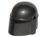 Pearl Dark Gray Minifigure, Headgear Helmet with Holes, SW Mandalorian with Black Visor Pattern