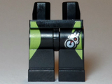 Black Hips and Legs with Lime Green Stripes on Sides and Pressure Gauge Pattern