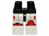 Black Hips and White Legs with SW Stormtrooper Black, Gray and Red Markings Pattern