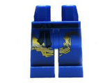 Blue Hips and Legs with Black Belt and Black Markings and Gold Dragon Tail Pattern