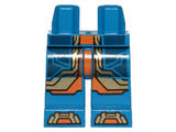 Blue Hips and Legs with Dark Blue, Gold and Orange Armor Panels Pattern