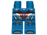 Blue Hips and Legs with Armor with Red and Silver Accents Pattern