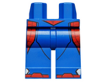 Blue Hips and Legs with Red and Black Spider-Man Webbing Pattern