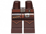 Dark Brown Hips and Legs with Reddish Brown Belt with Silver Bullets and Buckle Pattern