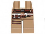 Dark Tan Hips and Legs with Reddish Brown Belt with 3 Buckles and 2 Straps Pattern
