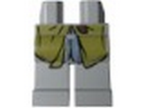 Light Bluish Gray Hips and Legs with Olive Green Coattails Pattern (Legolas)