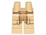 Tan Minifigure, Legs with Hips - Monochrome with SW Dark Tan and Tan Layered Robe Pattern