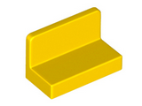 Yellow Panel 1 x 2 x 1 with Rounded Corners