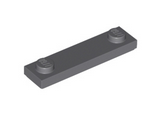 Dark Bluish Gray Plate, Modified 1 x 4 with 2 Studs with Groove