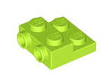 Lime Plate, Modified 2 x 2 x 2/3 with 2 Studs on Side