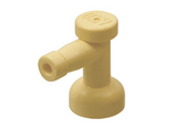 Tan Tap 1 x 1 with Hole in Nozzle End