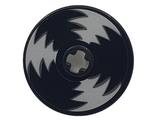 Black Technic, Disk 3 x 3 with Spinning Wheel Pattern (Sticker) - Set 75549