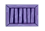 Lavender Tile 2 x 3 with Dark Purple Shutter with Medium Lavender Wood Grain Pattern