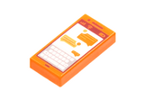 Orange Tile 1 x 2 with Groove with Smartphone Screen with Keyboard and Text Messages Pattern