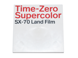 White Tile 6 x 6 with Red 'Time-Zero Supercolor' and Black 'SX-70 Land Film' Pattern