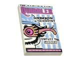 White Tile 2 x 3 with The Quibbler Newspaper Pattern
