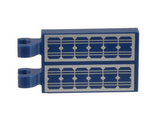 Dark Blue Tile, Modified 2 x 3 with 2 Clips with Solar Panels Pattern