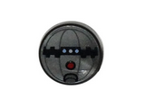 Flat Silver Tile, Round 1 x 1 with SW Thermal Detonator with Red Button Pattern