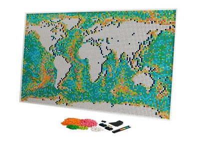 lego 2021 set 31203 World Map La carte du monde
