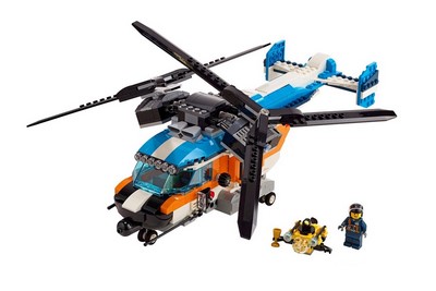 lego 2019 set 31096 Twin-Rotor Helicopter L'hélicoptère à double hélice