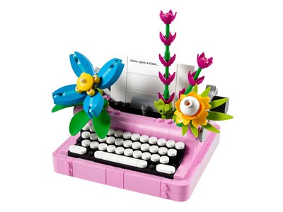 lego 2025 set 31169 Typewriter with Flowers La machine à écrire avec des fleurs