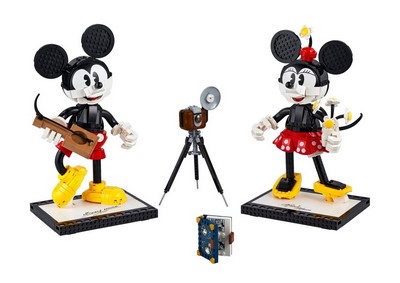 lego 2020 set 43179 Mickey Mouse & Minnie Mouse Personnages à construire Mickey Mouse et Minnie Mouse