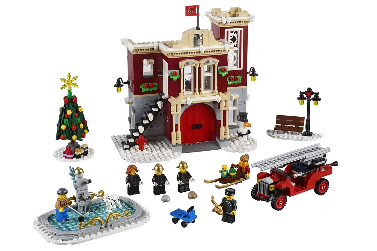 lego 2018 set 10263 Winter Village Fire Station 