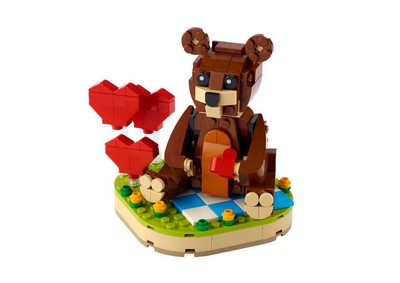 lego 2021 set 40462 Valentine's Brown Bear L'ours brun de la Saint-Valentin