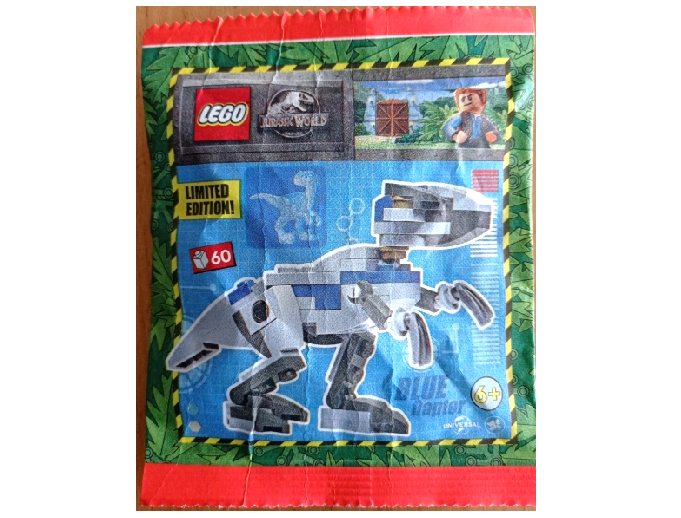 lego 2022 set 122225 Blue Raptor paper bag Raptor Blue