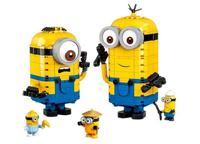 lego 2020 set 75551 Brick-Built Minions and Their Lair Les maxi-figurines Minions et leurs repaires