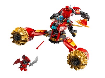 lego 2025 set 71830 Kai's Mech Storm Rider La moto tempête du robot de Kai