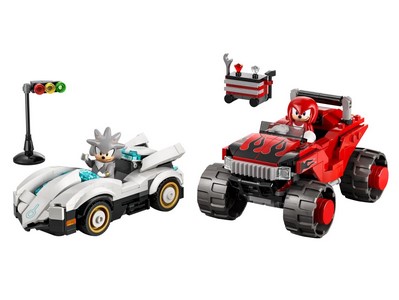 lego 2026 set 77118 Silver' Car vs Knuckles Monster Truck La voiture de Silver contre le Monster Truck de Knuckles