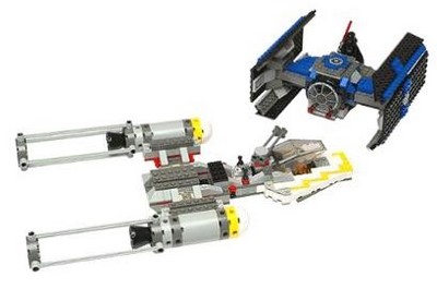 lego 2002 set 7152 TIE Fighter and Y-wing 