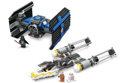 lego 2004 set 7262 TIE Fighter and Y-Wing 
