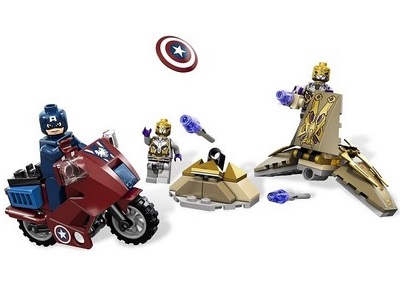 lego 2012 set 6865 Captain America's Avenging Cycle 