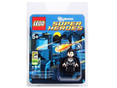 lego 2013 set COMCON029 Black Suit Superman Minifigure 