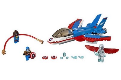 lego 2017 set 76076 Captain America Jet Pursuit 