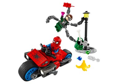 lego 2024 set 76275 Motorcycle Chase : Spider-Man vs. Doc Ock La course-poursuite en moto : Spider-Man contre Docteur Octopus