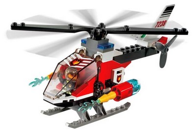 lego 2005 set 7238 Fire Helicopter 